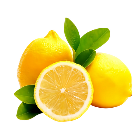 Lemons with leaf